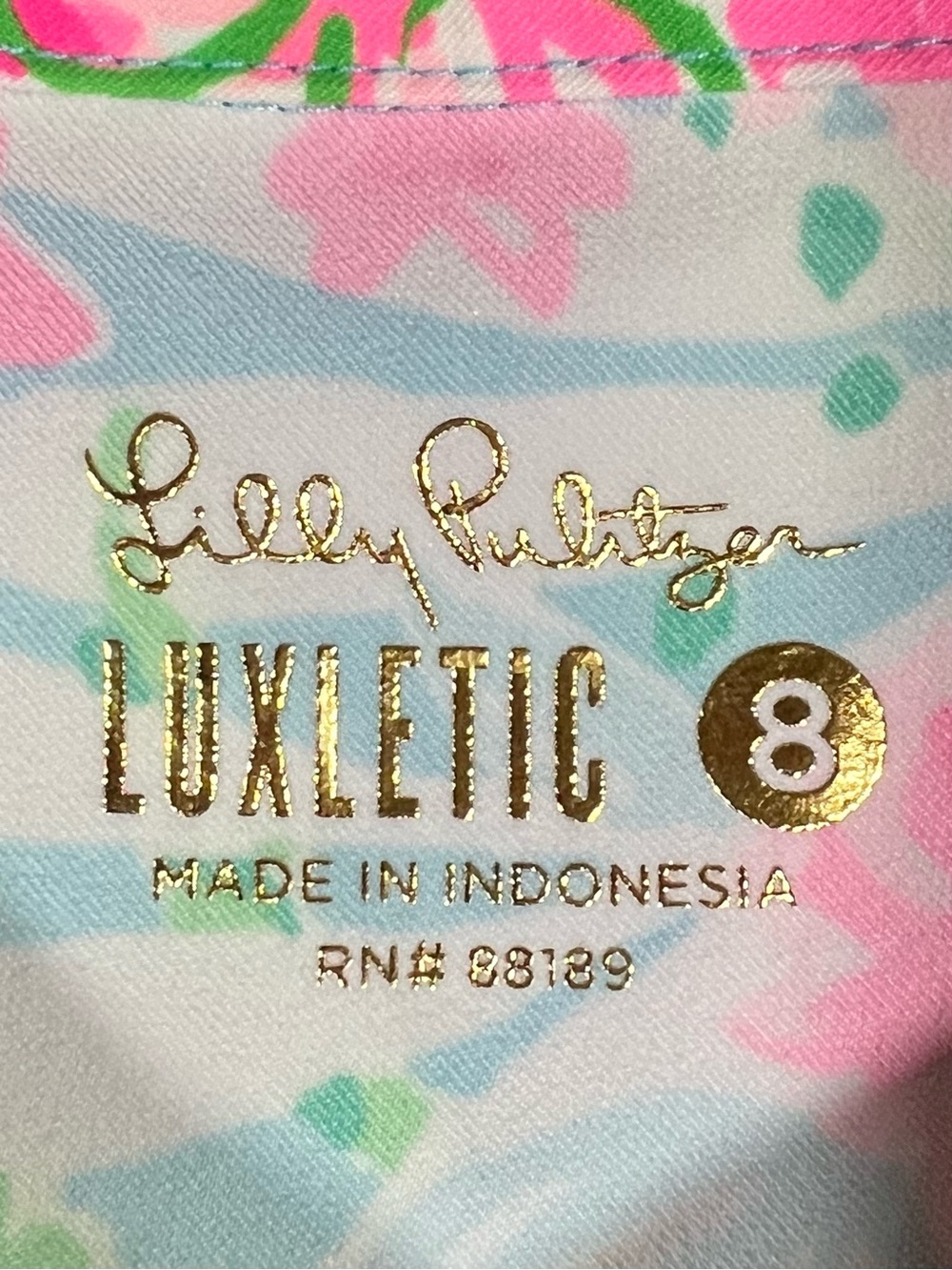 Lilly Pulitzer Luxletic Courtney shift dress, size 8. UPF 50+ Leaf it Wild - Picture 5 of 5